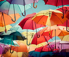 Billige og originale paraplyer