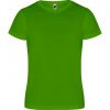 Camisetas técnicas roly camimera de poliéster verde helecho con logo vista 1